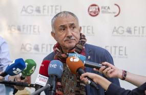 ep el secretario general de ugt pepe alvarez ofrece declaraciones a los medios a su llegada a la