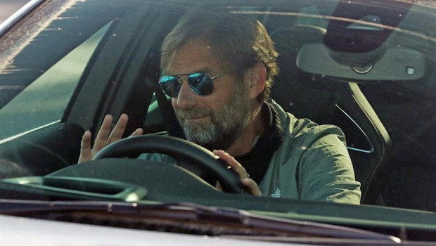 ep el tecnico del liverpool jurgen klopp en su llegada a las instalaciones deportivas del club red