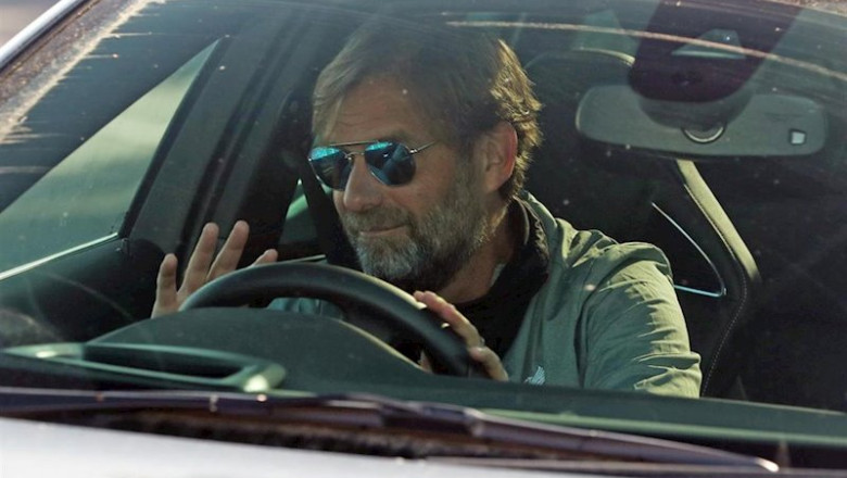 ep el tecnico del liverpool jurgen klopp en su llegada a las instalaciones deportivas del club red ep el tecnico del liverpool jurgen klopp en su llegada a las instalaciones deportivas del club red
