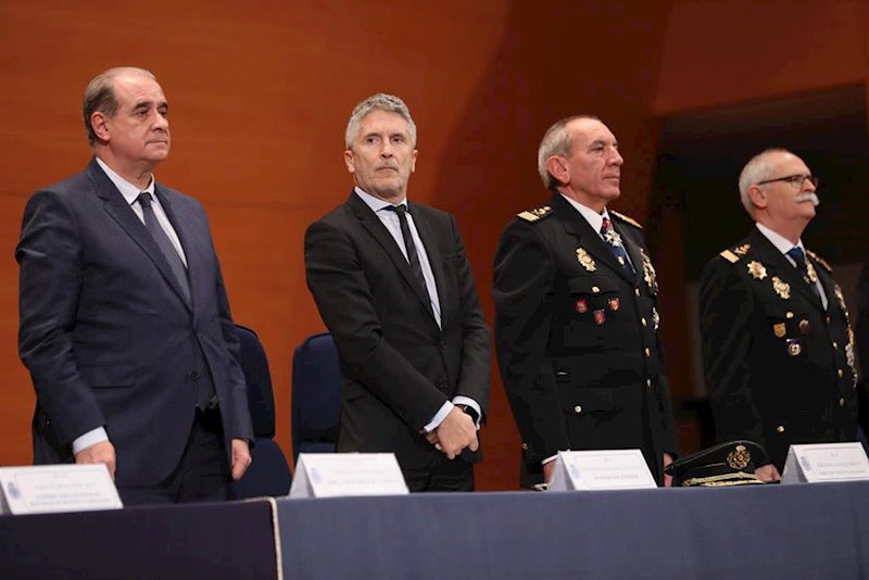 ep grande-marlaska en un acto de la policia nacional