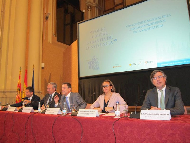 ep inauguracion del xxiv congreso de la asociacion profesional de la magistratura en zaragoza