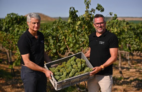 ep joan esteve director de raimat y carles escolar enologo de la bodega en los vinedos