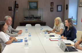 ep la conselleira do mar marta villaverde y la secretaria xeral de pesca isabel artime