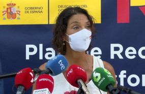 ep la ministra de industria comercio y turismo reyes maroto durante su visita a olmedo valladolid