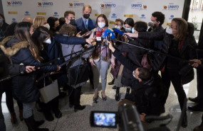 ep la ministra de industria comercio y turismo reyes maroto responde a los medios a su llegada a la