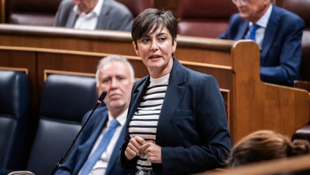 ep la ministra de vivienda isabel rodriguez durante una sesion plenaria en el congreso a 29 de abril