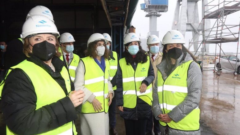 La ministra María Jesús Montero en su visita a Navantia en San Fernando | NAVANTIA ep la ministra maria jesus montero en su visita a navantia en san fernando