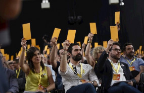 ep la portavoz de erc marta vilalta el presidente del parlament roger torrent y el vicepresidente de
