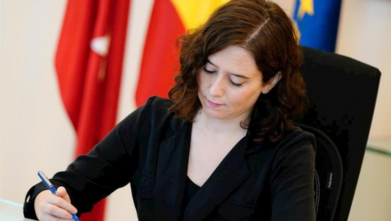 ep la presidenta de la comunidad de madrid isabel diaz ayuso durante una reunion mantenida de forma ep la presidenta de la comunidad de madrid isabel diaz ayuso durante una reunion mantenida de forma