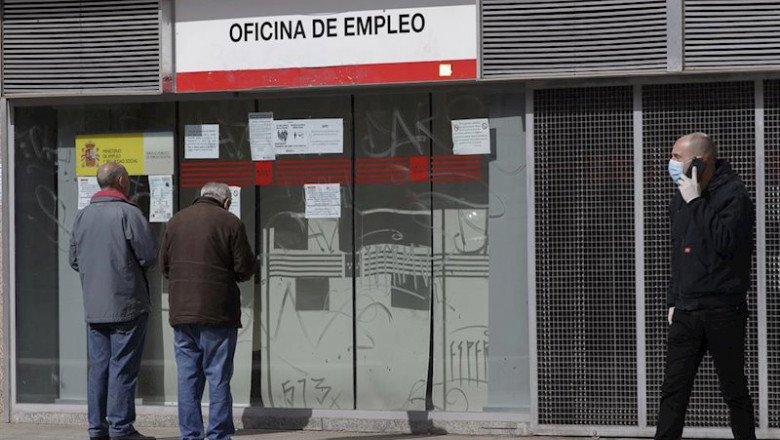 Eduardo Parra - Europa Press ep oficina de empleo durante el primer dia del estado de alarma