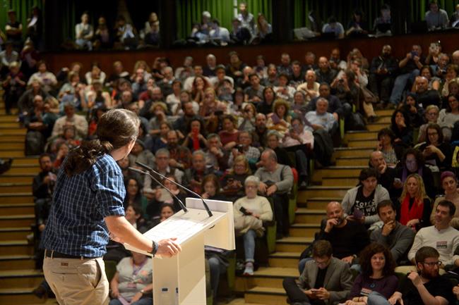 Pablo Iglesias en el encuentro de Podemos 'En Marcha 2019' en la Complutense | DANIEL GAGO/PODEMOS ep pablo iglesiasencuentropodemos en marcha 2019 encomplutense