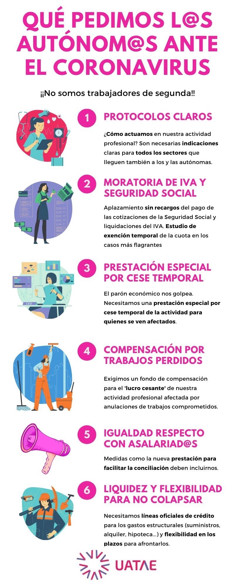 Economía.- Uatae ve "decepcionantes" las medidas para autónomos y pymes ...