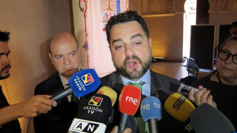 El portavoz de Vox en el Parlamento aragonés, David Arranz. | EUROPA PRESS ep portavozvoxparlamento aragones david arranz
