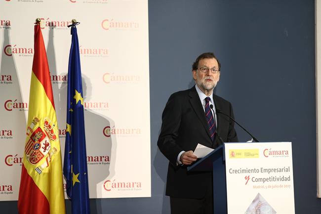 Rajoy inaugura unas jornadas organizadas por la Cámara de Comercio de España | EUROPA PRESS ep rajoy inaugurajornadas organizadasla camaracomercioespana 20170705101702