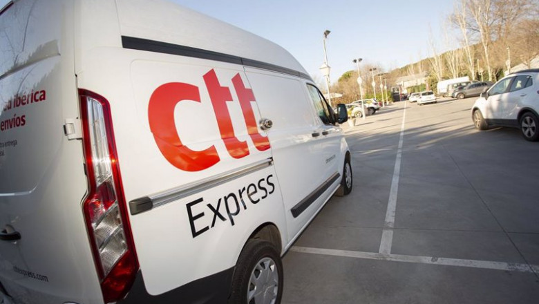 ep archivo furgoneta de reparto de ctt express ep archivo furgoneta de reparto de ctt express