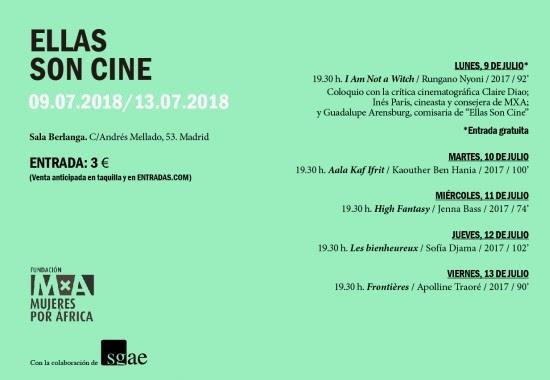 Cartel ciclo 'Ellas son cine' en la Sala Berlanga de Madrid | SALA BERLANGA ep cartel ciclo ellas cine ensala berlangamadrid