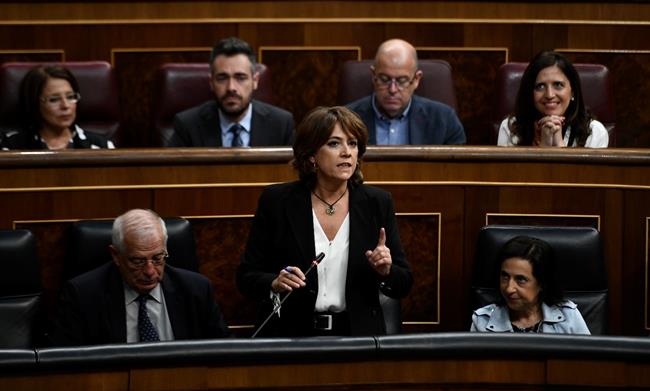 Dolores Delgado, ministra de Justicia, en la sesión de control | EUROPA PRESS ep dolores delgado ministrajusticia ensesioncontrol
