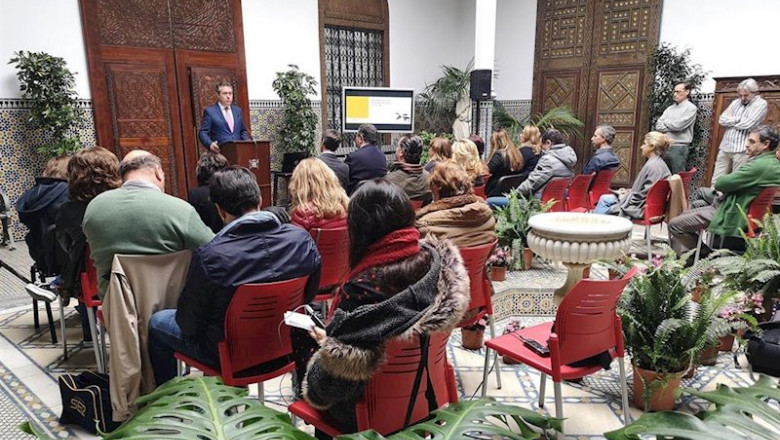 ep el alcalde de sevilla el socialista juan espadas durante la presentacion del plan director del