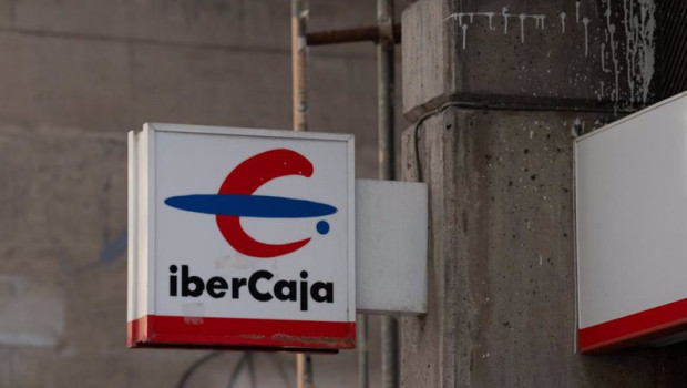 ep fachada del banco ibercaja a 4 de octubre de 2024 en barcelona catalunya espana