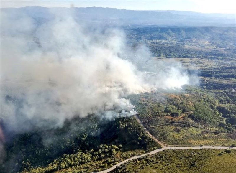 ep imagen de la zona afectada por las llamas ep imagen de la zona afectada por las llamas