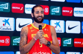 ep jugadorla seleccion masculinabaloncesto ricky rubio duranteintrvencion enpresentacionlos jugadores convocadosla gira desafio mundial de preparacionla copamundochina