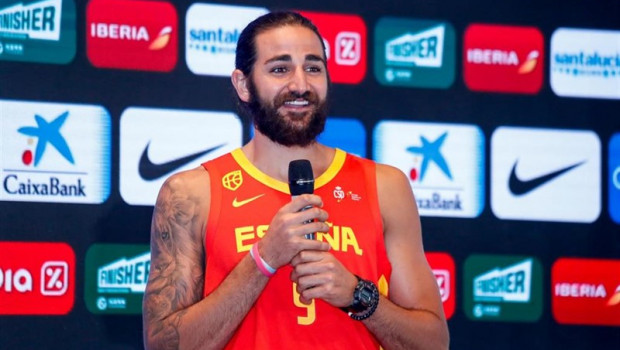 ep jugadorla seleccion masculinabaloncesto ricky rubio duranteintrvencion enpresentacionlos jugadores convocadosla gira desafio mundial de preparacionla copamundochina