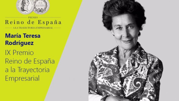 ep la empresaria maria teresa rodriguez distinguida con el ix premio reino de espana a la