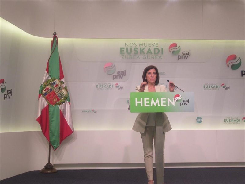 ep la eurodiputada del pnv izaskun bilbao en un comparecencia en bilbao