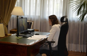 ep la ministra de industria comercio y turismo reyes maroto durante su participacion de forma