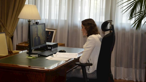 ep la ministra de industria comercio y turismo reyes maroto durante su participacion de forma