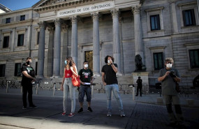 ep miembros de la coordinadora 25s frente al congreso