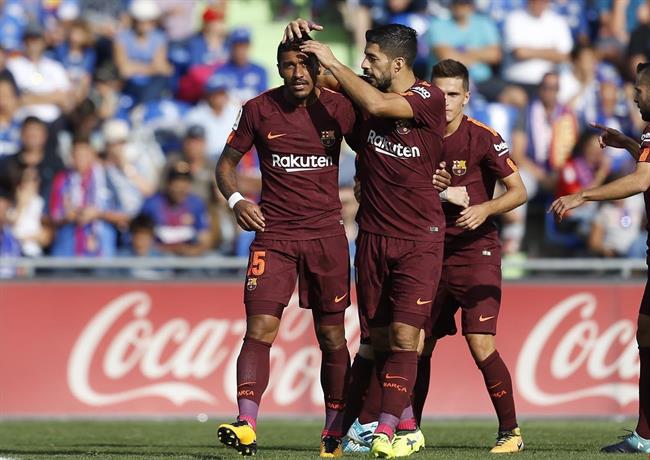 Paulinho celebra su primer gol con el FC Barcelona ante el Getafe | LALIGA ep paulinho celebraprimer golfc barcelonagetafe