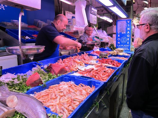 ep plazaabastos navidad compras pescaderias gambas