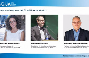 ep tres nuevos miembros del foro de la economia del agua