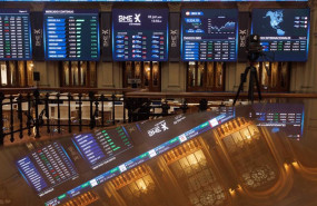 ep varios paneles del ibex en el palacio de la bolsa de madrid