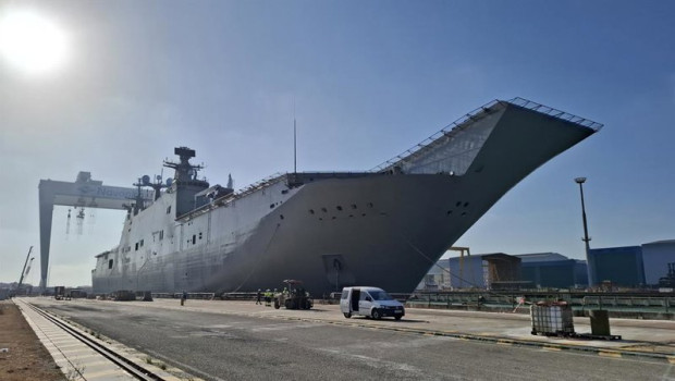 ep archivo el buque juan carlos i en el astillero de navantia en puerto real ep archivo el buque juan carlos i en el astillero de navantia en puerto real