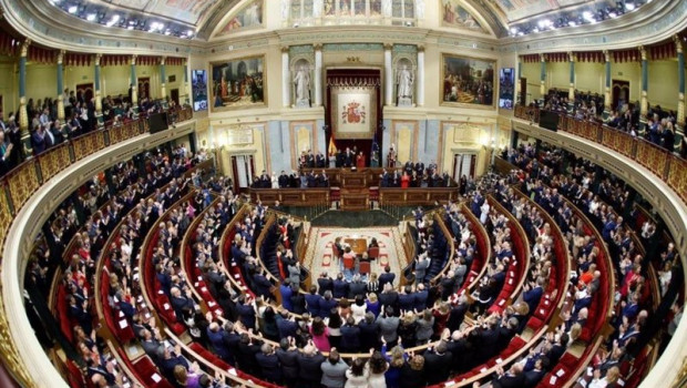 ep archivo   hemiciclo del congreso en la apertura solemne de la xv legislatura con el rey diputados