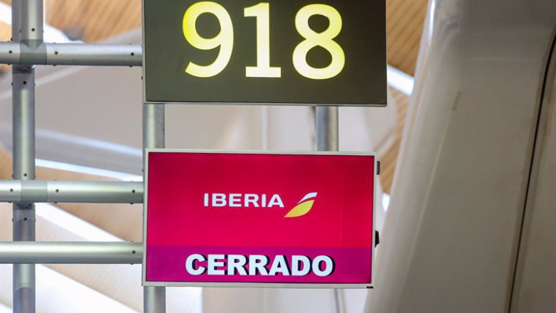 ep archivo una de las puertas de la compania iberia en el aeropuerto adolfo suarez madrid barajas ep archivo una de las puertas de la compania iberia en el aeropuerto adolfo suarez madrid barajas