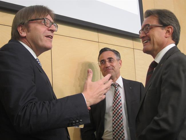 Artur Mas, Guy Verhofstadt y Ramon Tremosa | EUROPA PRESS ep artur mas guy verhofstadtramon tremosa