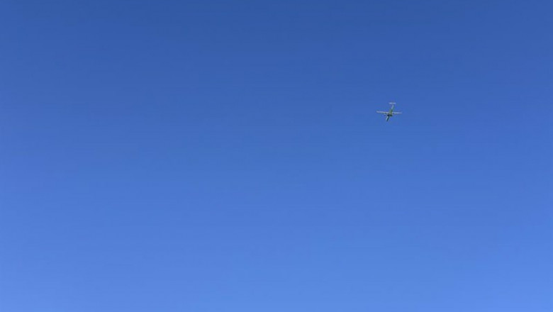 Avión en proceso de aterrizaje en la zona del faro de Arinaga, cercana al aeropuerto de Gran Canaria | EUROPA PRESS ep avion en proceso de aterrizaje en la zona del faro de arinaga cercana al aeropuerto de gran