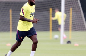 ep el jugador del fc barcelona samuel umtiti