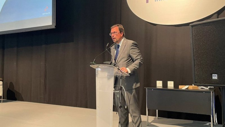 El secretario general de Industria y de la Pequeña y Mediana Empresa (pyme), Raül Blanco, en la segunda edición de Homenajes Sernauto 'Contribución destacada al sector de componentes de automoción' | SERNAUTO ep el secretario general de industria y de la pequena y mediana empresa pyme raul blanco en la