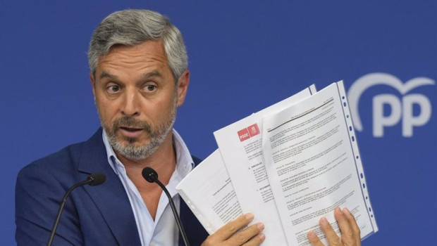 ep el vicesecretario de economia del pp juan bravo este lunes en rueda de prensa en genova