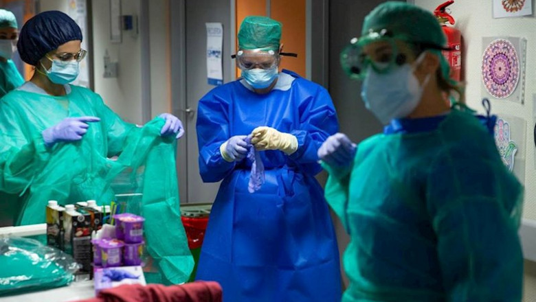ep enfermeras protegidas con mascarillas y gafas en el hospital povisa de vigo del grupo ribera ep enfermeras protegidas con mascarillas y gafas en el hospital povisa de vigo del grupo ribera