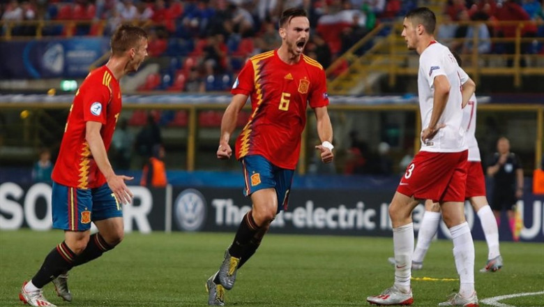 Sub-21. | RFEF ep fabianb ruizdani olmo celebran3-0poloniaeuropeo sub-21