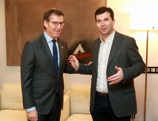 Feijóo se reúne con Gonzalo Caballero, líder del PSdeG | XUNTA/CONCHI PAZ ep feijooreunegonzalo caballero liderpsdeg