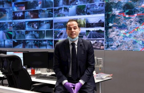 ep ignacio aguado en el centro de pantallas del cosorcio regional de transportes de madrid