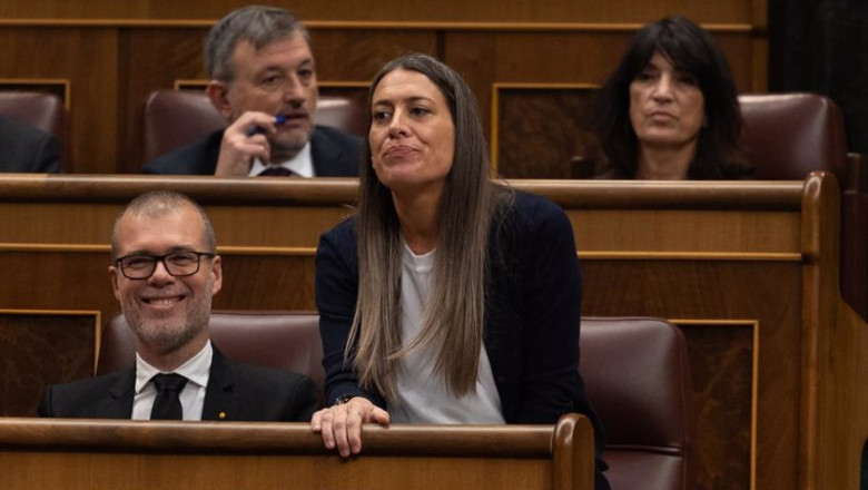 ep la portavoz de junts en el congreso miriam nogueras durante la votacion de la ley de amnistia en ep la portavoz de junts en el congreso miriam nogueras durante la votacion de la ley de amnistia en
