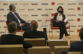ep la presidenta de adif isabel pardo de vera en un foro organizado por el grupo prisa