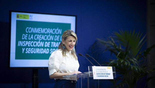 ep la vicepresidenta segunda y ministra de trabajo yolanda diaz en el acto de conmemoracion de los